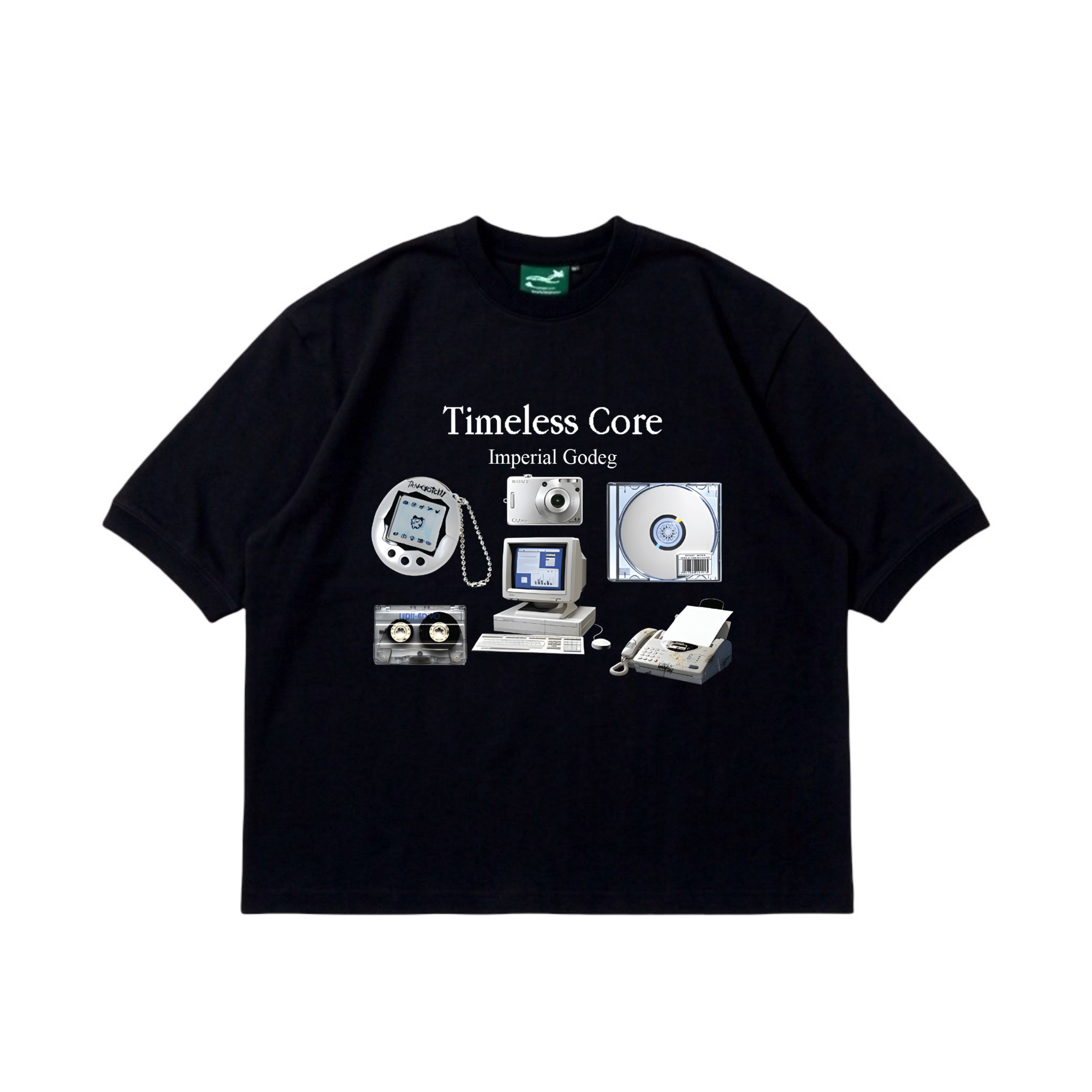 TIMELESS CORE BLACK BOXY TEE 