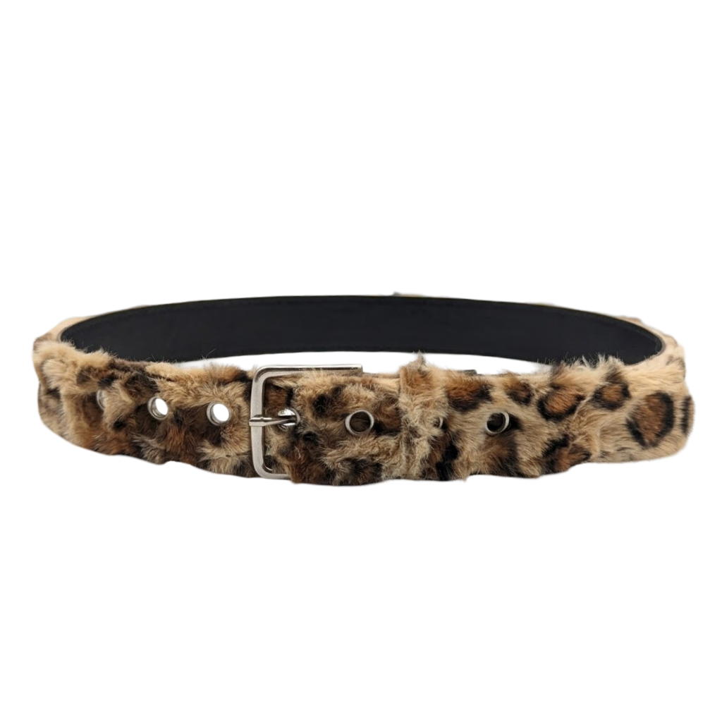 Faux Leopard Belt 