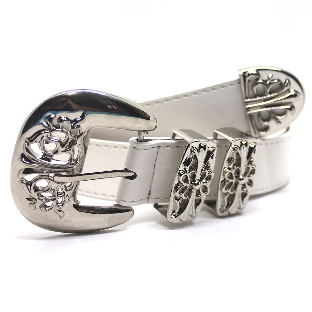 Decorative CH white belt 