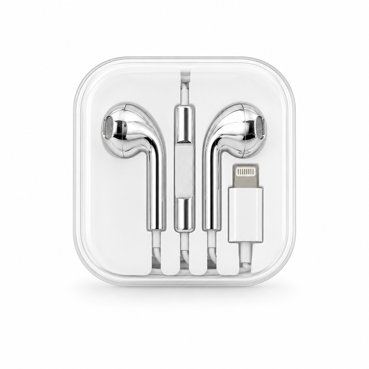 Chrome Earphone Lightning connector
