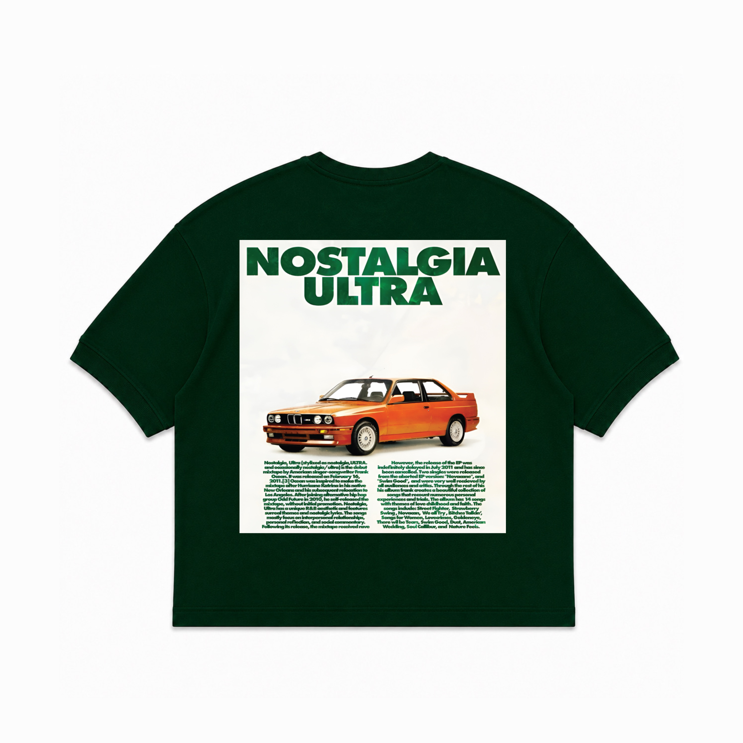 FRANK OCEAN GREEN BOXY TEE 