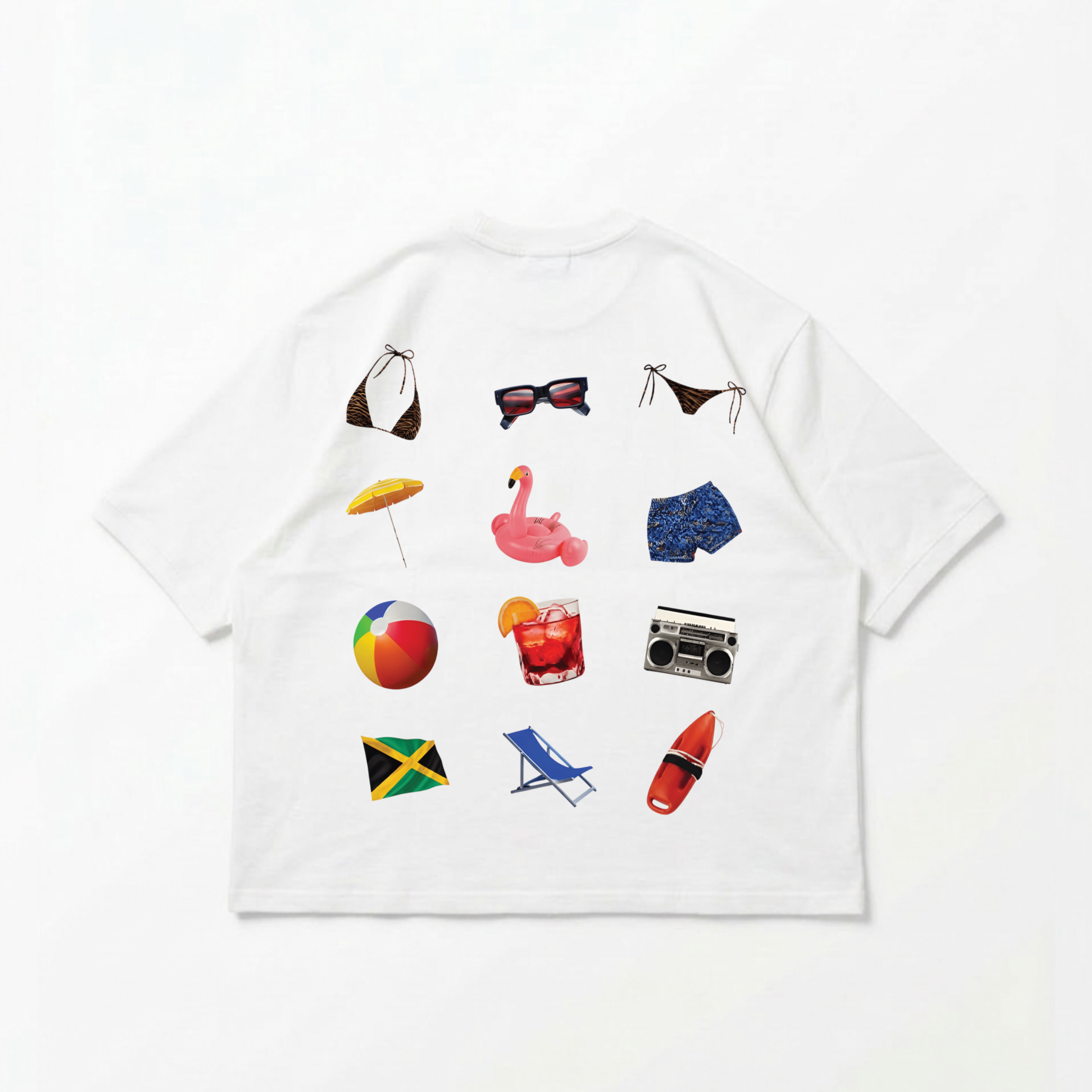  POOL PARTY SUMMER VIBE BOXY TEE