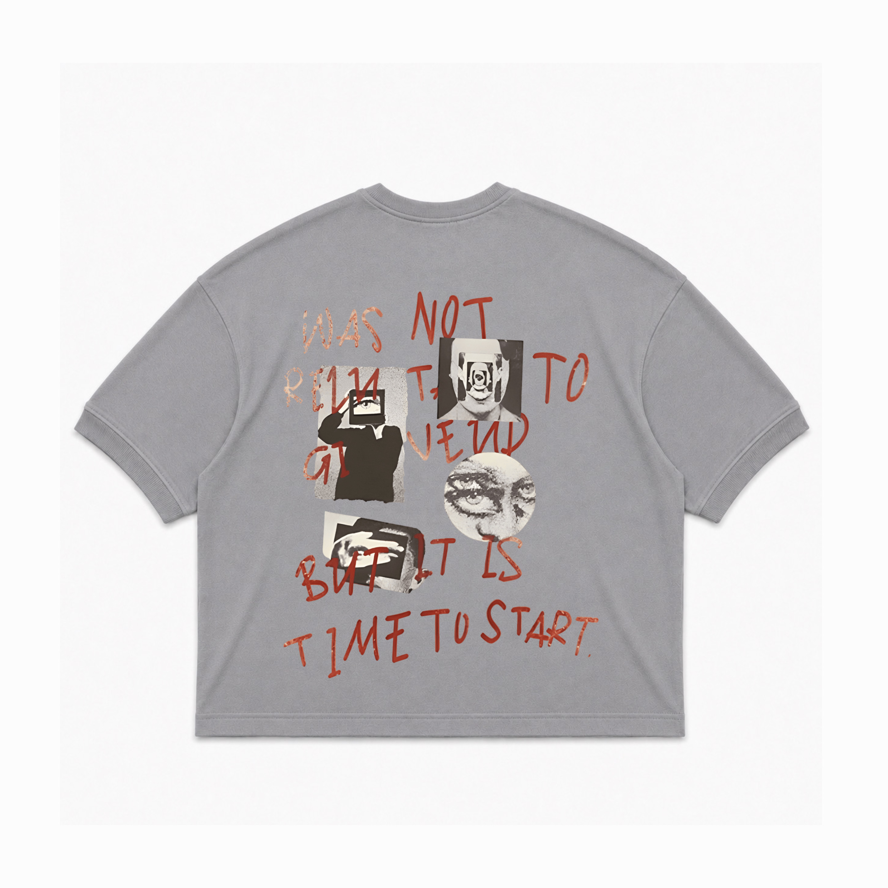 DISTINCTIVE VINTAGE PRINT BOXY TEE
