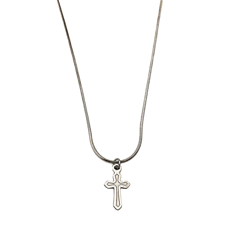Lil cross necklace