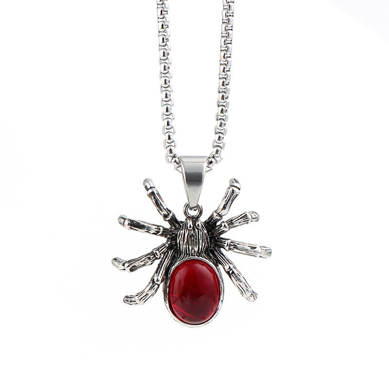 Red spider necklace