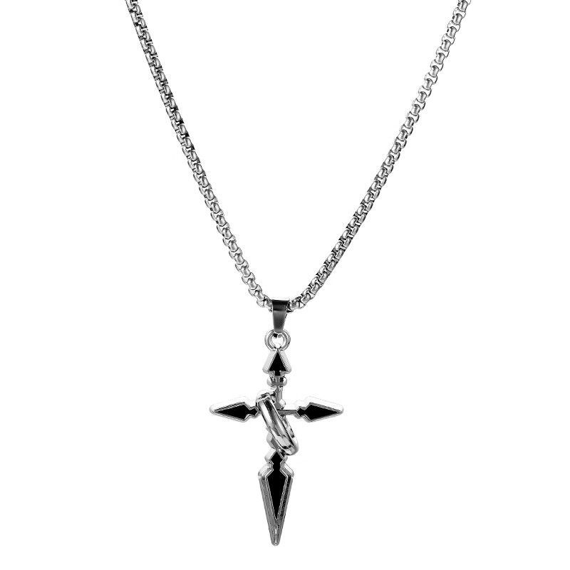 Cut cross pendent necklace 