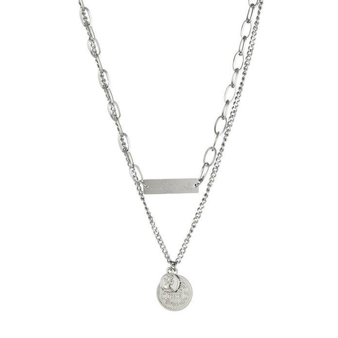 Coin pendant necklace