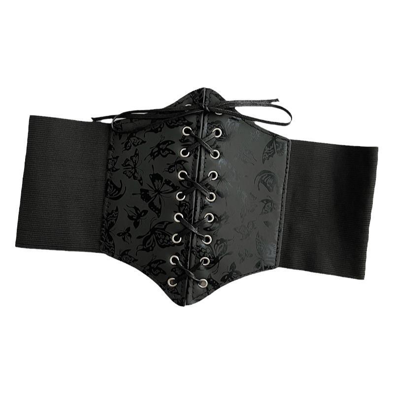 Butterfly triped corset