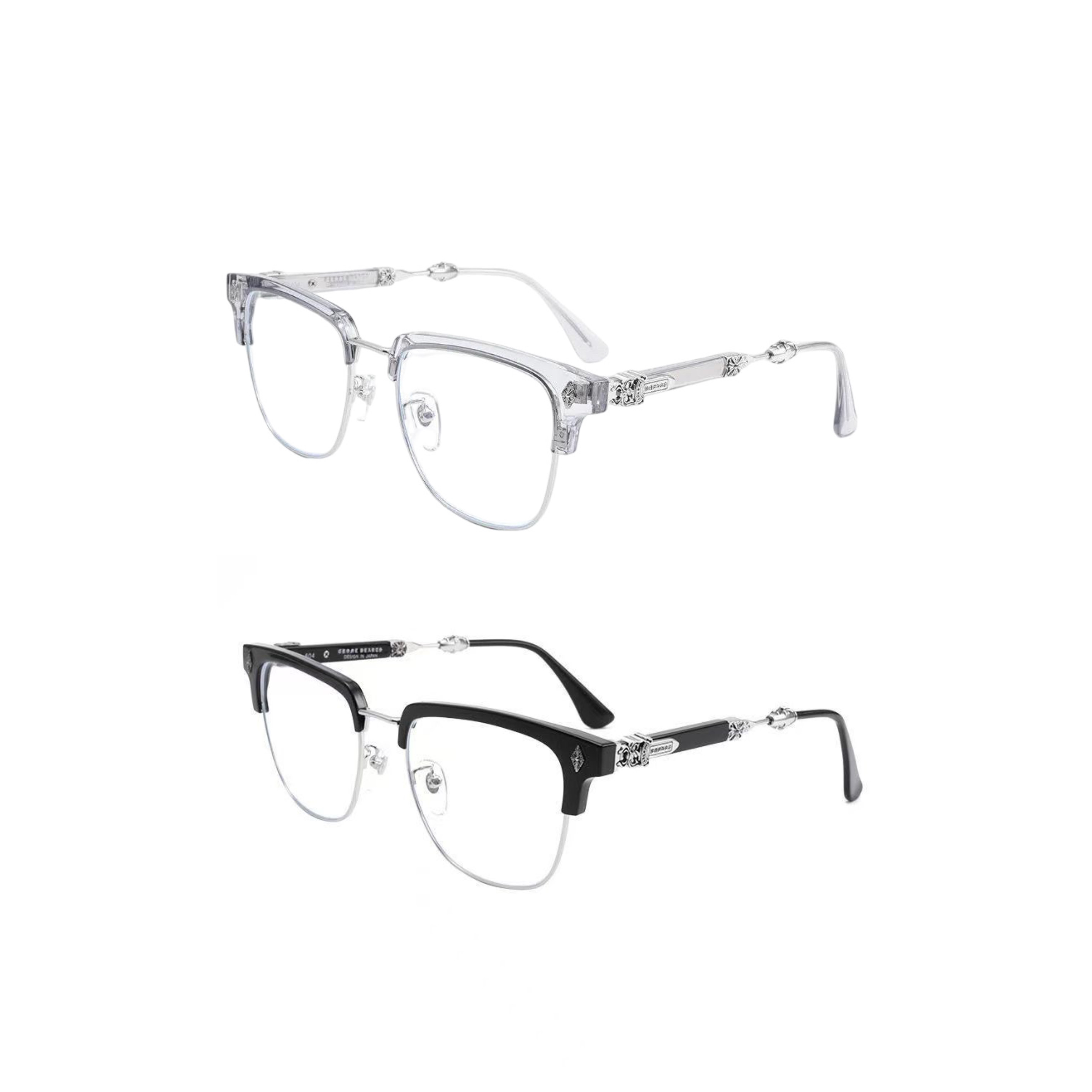 2N Half Chrome Heart Glasses —