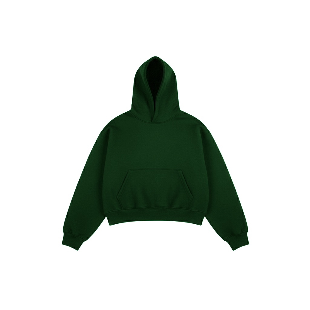 Solid Green Hoodie 