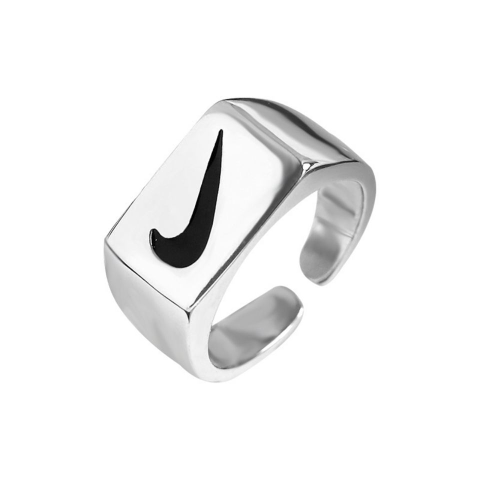 Nike solid swoosh signet ring 