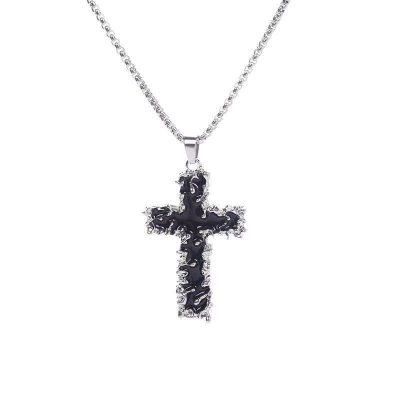 Black Cross Necklace