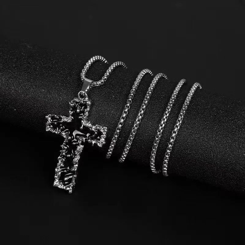 Black Cross Necklace thumbnail