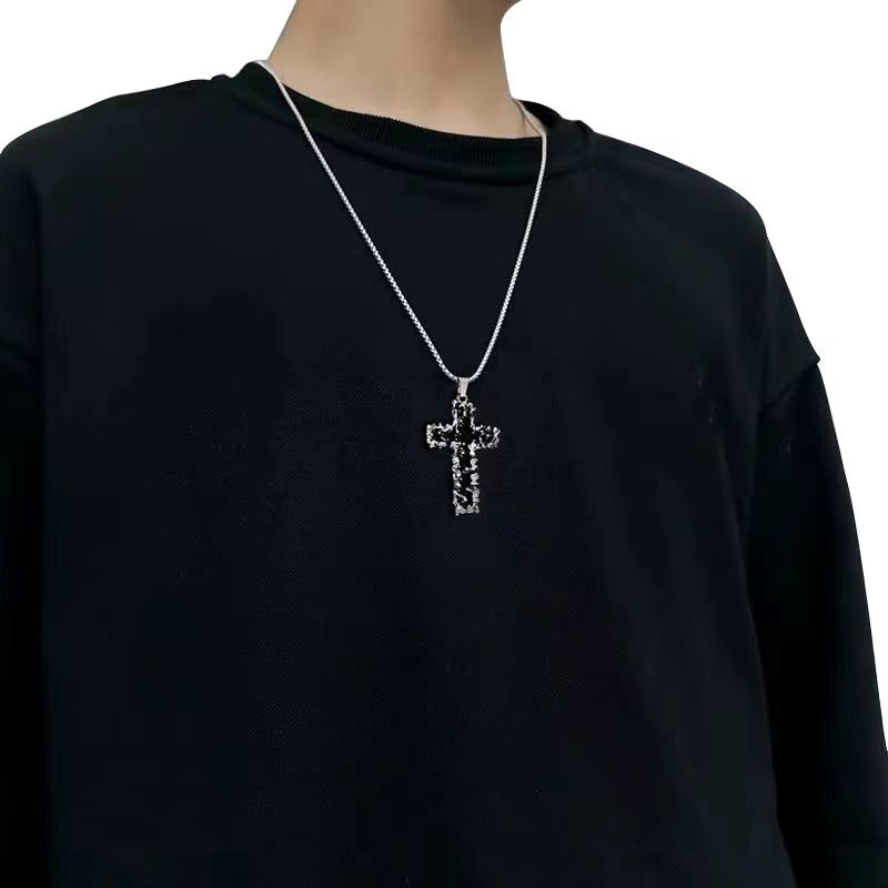 Black Cross Necklace thumbnail