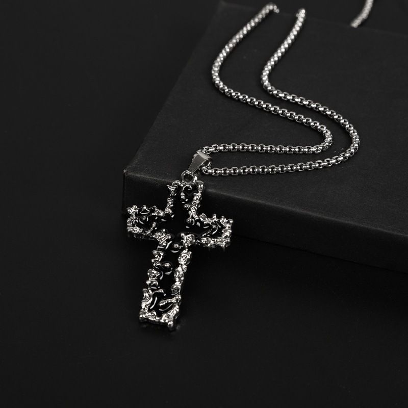 Black Cross Necklace thumbnail
