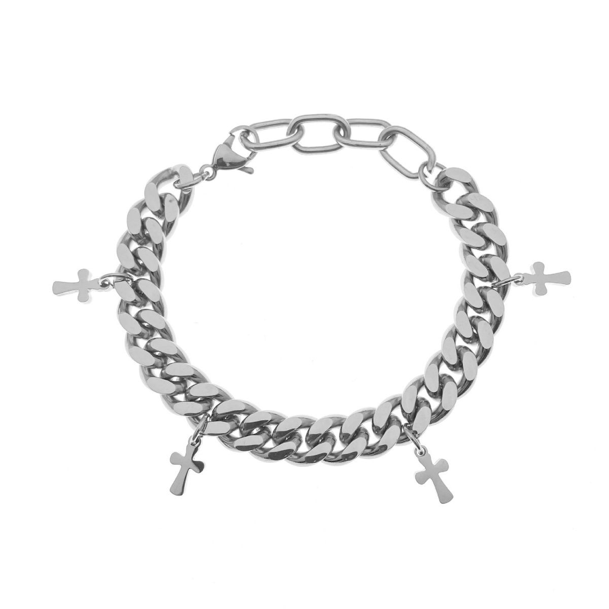 Chrome Heart Cross Bracelet