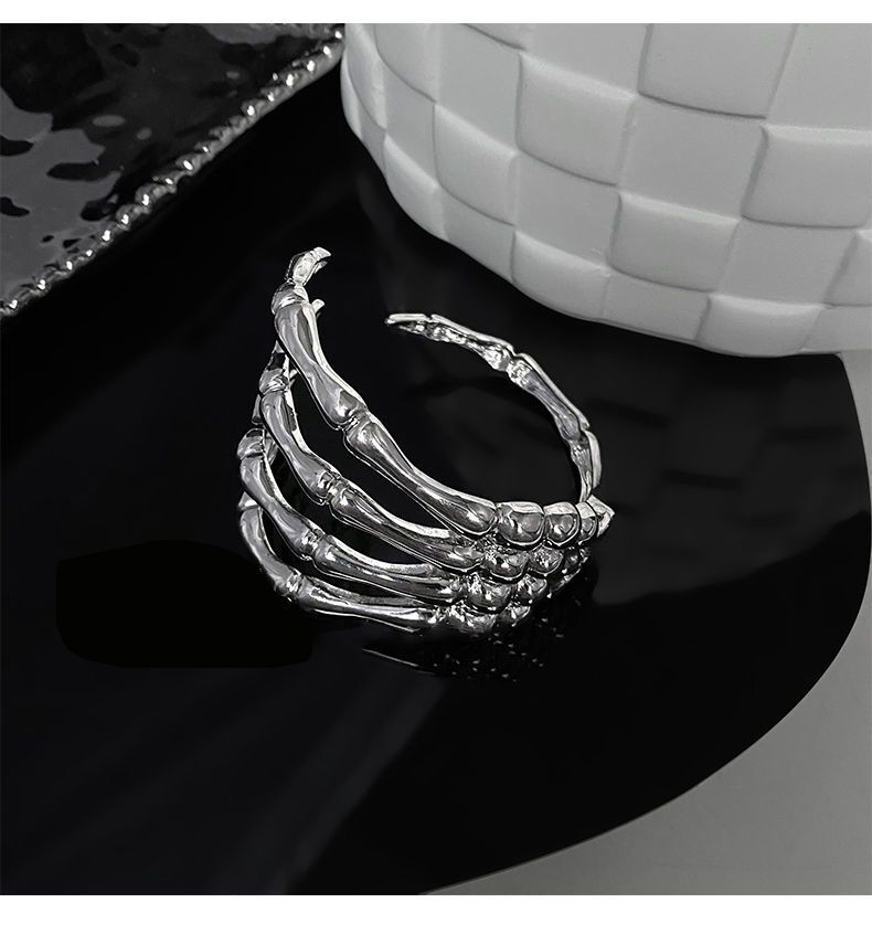 Rock Gothic Skeleton Hand Bracelet thumbnail