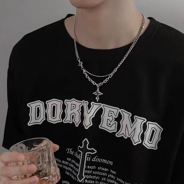 Chrome Heart Black Stone Necklace thumbnail